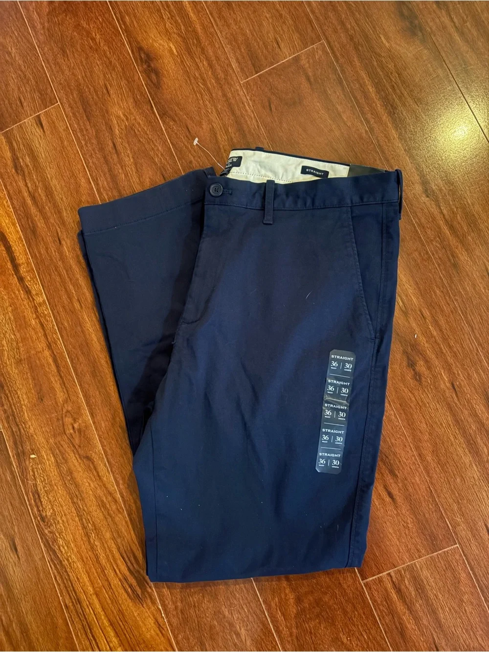 NWT  Men’s J-Crew Navy Slim Fit Flex Pants Size 36 X 30